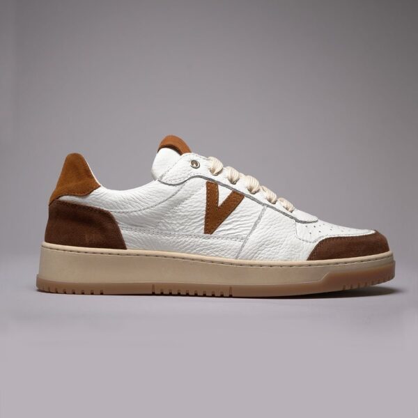 V2 Scarpe College Bicolore  Cuoio Moro