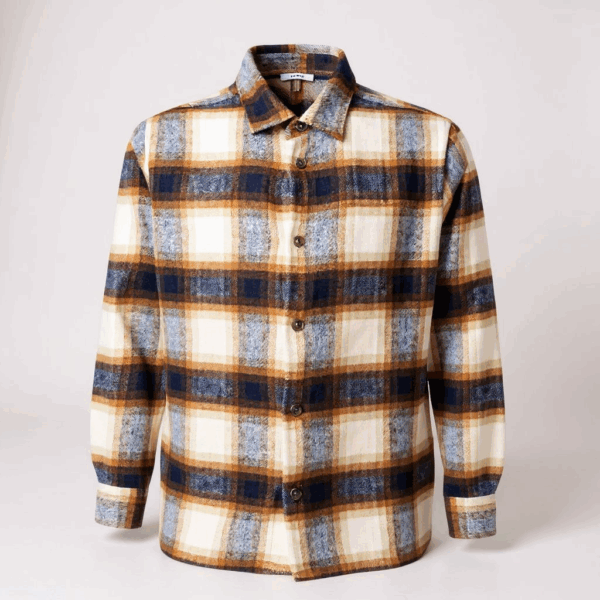 SEINSE Camicia 1066 Effetto Flanella Quadri